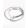 Handmade Dvigubas perlų vėrinys su hematitu – rankų darbo madingas papuošalas