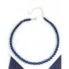 Handmade Minimalistinis rankų darbo choker'is iš tamsiai mėlynų gėlavandenių perlų