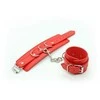 Rankogalių diržas su pančiais „Cuffs Belt“ (raudonas)