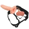 Vibruojantis strap-on dildo „Real Rapture 8“ (kūno spalvos)
