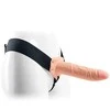 Vibruojantis strap-on dildo „Real Rapture 8“ (kūno spalvos)