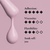 FEHU Bazinis gelis su pluoštu #02 sušalusi rožė, 12 ml | Fiber Base Gel Frozen Rožinė #02, 12 ml