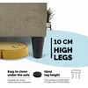 Meb Podrez Didelis kampinis sofos lovos komplektas be porankių Simple XL St Light Smėlio spalvos