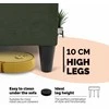 Meb Podrez Dvivietis išskleidžiamas sofa Simple X Light, be porankių, Podrez,, turkio žalia