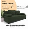 Meb Podrez Dvivietis išskleidžiamas sofa „Simple Light“ be porankių, „Podrez“, turkio žalia