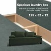 Meb Podrez Dvivietis išskleidžiamas sofa Simple X Light, be porankių, Podrez,, turkio žalia