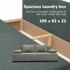 Meb Podrez Dvivietis išskleidžiamas sofa „Simple Light“ be porankių, „Podrez“, šviesiai pilka