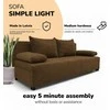 Meb Podrez Dvivietė sofa lova „Simple Light“ be porankių, „Podrez“, rudos spalvos