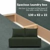 Meb Podrez Dvivietė sofa lova Simple Mini, Podrez, turkio-žalios spalvos