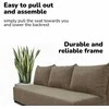 Meb Podrez Dvivietė sofa lova „Simple Light“ be porankių, „Podrez“, smėlio spalvos