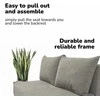 Meb Podrez Dvivietė sofa lova Simple Mini, Podrez, šviesiai pilkos spalvos