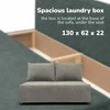 Meb Podrez Dvivietė sofa lova Simple Mini, Podrez, šviesiai pilkos spalvos