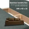 Meb Podrez Dvivietė sofa lova Simple X Light, be porankių, Podrez,, rudos spalvos