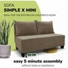 Meb Podrez Dvivietė išskleidžiama sofa lova Simple X Mini, Podrez, smėlio spalvos