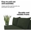 Meb Podrez Dvivietė sofa lova Simple Mini, Podrez, turkio-žalios spalvos