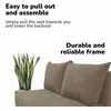 Meb Podrez Dvivietė sofa lova Simple Mini, Podrez, smėlio spalvos