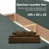 Meb Podrez Dvivietė sofa lova „Simple Light“ be porankių, „Podrez“, rudos spalvos
