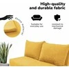 Meb Podrez Dvivietė sofa lova Simple Mini, Podrez, geltonos spalvos