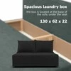 Meb Podrez Dvivietė sofa lova „Simple Mini“, „Podrez“, grafito spalvos