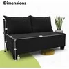 Meb Podrez Dvivietė sofa lova Simple X Mini,, Podrez,, grafito spalvos