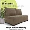 Meb Podrez Dvivietė sofa lova Simple Mini, Podrez, smėlio spalvos