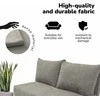 Meb Podrez Dvivietė sofa lova Simple Mini, Podrez, šviesiai pilkos spalvos