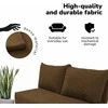Meb Podrez Dvivietė sofa lova Simple Mini, Podrez, rudos spalvos