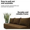 Meb Podrez Dvivietė sofa lova „Simple Light“ be porankių, „Podrez“, rudos spalvos