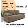 Meb Podrez Dvivietė sofa lova „Simple Light“ be porankių, „Podrez“, smėlio spalvos