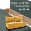 Meb Podrez Dvivietė sofa lova Simple X Mini, Podrez, geltonos spalvos