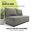 Meb Podrez Dvivietė sofa lova Simple Mini, Podrez, šviesiai pilkos spalvos