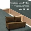 Meb Podrez Dvivietė sofa lova Simple X Mini, Podrez, rudos spalvos