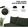 Meb Podrez Dvivietė sofa lova Simple Mini, Podrez, turkio-žalios spalvos