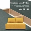 Meb Podrez Dvivietė sofa lova Simple Mini, Podrez, geltonos spalvos
