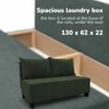 Meb Podrez Dvivietė sofa lova Simple X Mini, Podrez, turkio-žalios spalvos