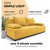 Meb Podrez Dvivietė sofa lova „Simple Light“ be porankių, „Podrez“, geltonos spalvos