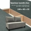 Meb Podrez Dvivietė sofa lova Simple X Mini, Podrez, šviesiai pilkos spalvos