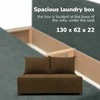 Meb Podrez Dvivietė sofa lova Simple Mini, Podrez, rudos spalvos