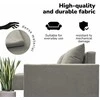 Meb Podrez Kampinė išskleidžiama sofa lova su patalynės dėže „Simple Sturis“, „Podrez“, šviesiai pilkos spalvos