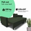 Meb Podrez Kampinė išskleidžiama sofa lova su patalynės dėže Simple X Sturis,, Podrez,, turkio-žalios spalvos