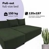 Meb Podrez Kampinė išskleidžiama sofa-lova St Light, Podrez, turkio-žalia