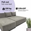 Meb Podrez Kampinė išskleidžiama sofa-lova St Light, Podrez, šviesiai pilka