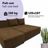 Meb Podrez Kampinė išskleidžiama sofa-lova St Light, Podrez, ruda