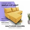 Meb Podrez Kampinė išskleidžiama sofa-lova St Light, Podrez, geltona