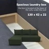 Meb Podrez Kampinė išskleidžiama sofa-lova St Light, Podrez, turkio-žalia