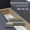 Meb Podrez Kampinė išskleidžiama sofa-lova St Light, Podrez, šviesiai pilka
