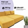 Meb Podrez Kampinė išskleidžiama sofa-lova St Light, Podrez, geltona