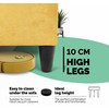 Meb Podrez Klasikinė sofa-lova Simple X Line, su patalynės dėže, Podrez,, geltonos spalvos