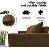 Meb Podrez Klasikinė sofa-lova „Simple Line“ su patalynės dėže, „Podrez“, rudos spalvos