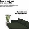 Meb Podrez Klasikinė sofa-lova „Simple Line“ su patalynės dėže, „Podrez“, Turkio žalia